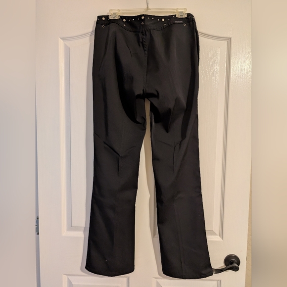 Vintage Harley-Davidson® Black Rhinestones & Silver Studs High Quality Pants - Picture 2 of 16